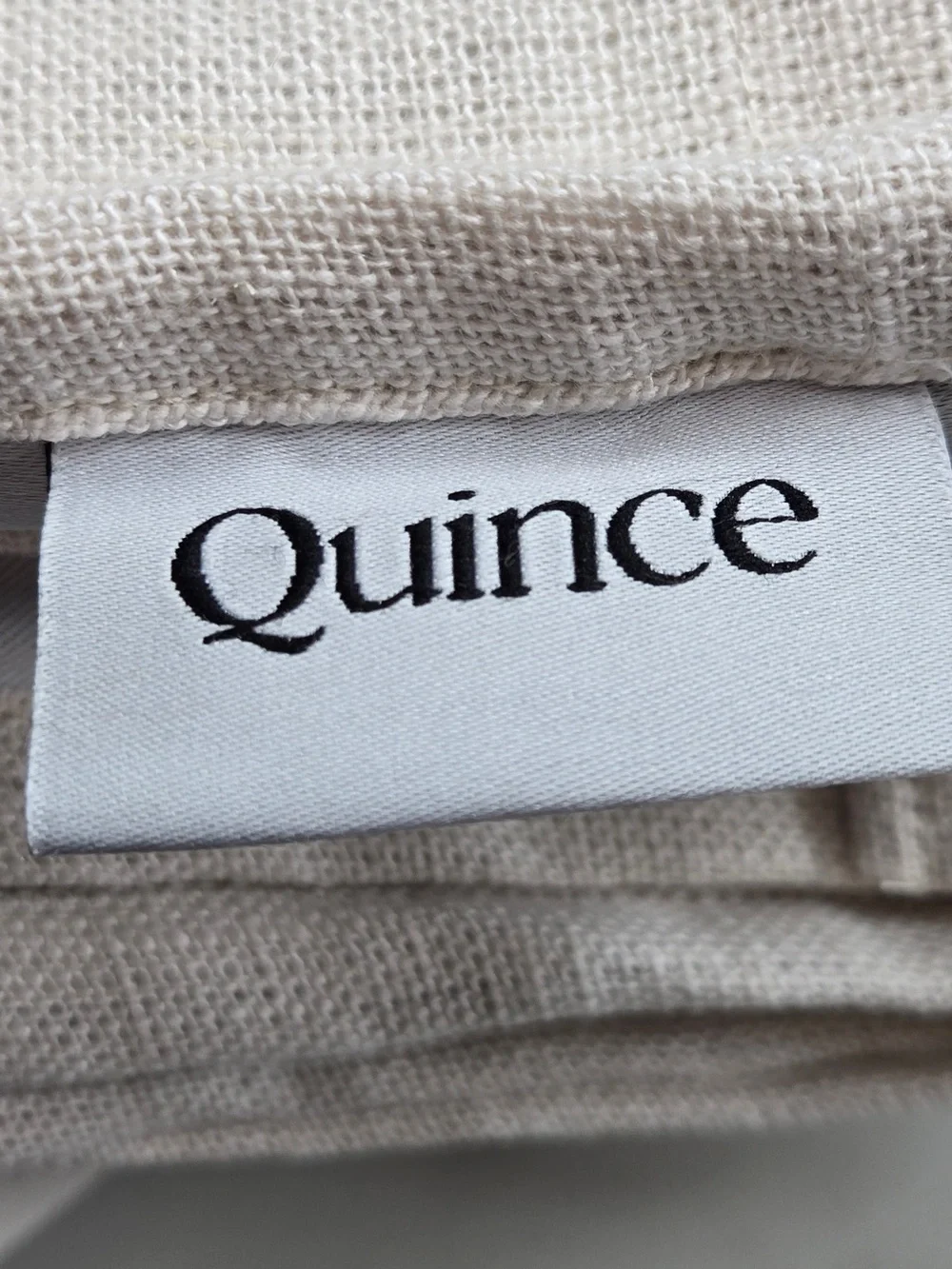 NWT QUINCE Set 2 48x108 Heavyweight European Linen Room Darkening Curtain 0134
